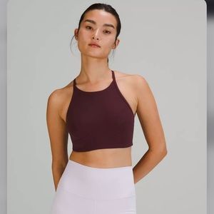 Lululemon flow-y wrap front high neck sports bra